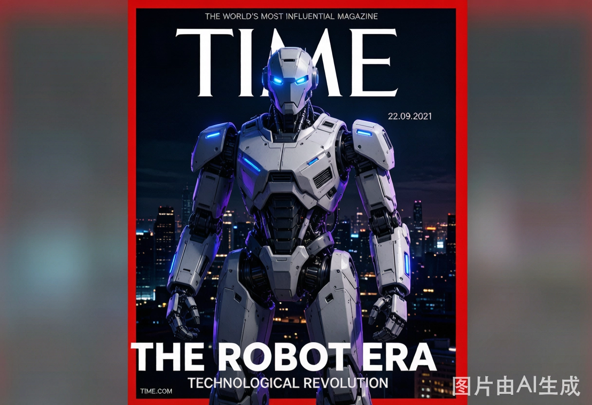 宇树科技王兴兴携2.7米载人机甲登《时代》封面:机器人时代来了